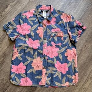 Vintage Sag Harbor Sport Petite Floral Shirt - Size Medium / PM